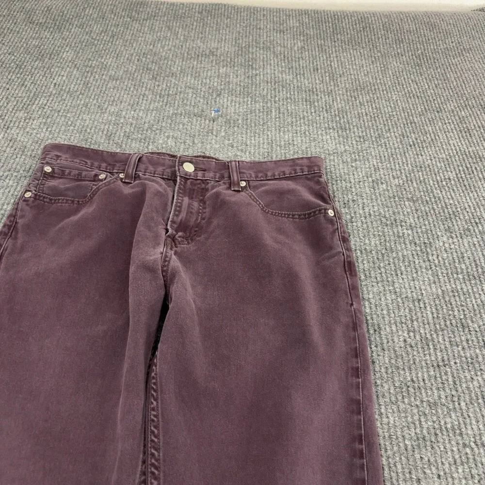 Levis 508 Jeans Mens 32x32 Purple Cotton Corduroy Tapered Casual Streetwear